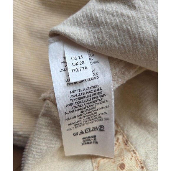 Anthropologie Pilcro The Wanderer Corduroy Utility Straight Leg Pants Size 28 - Picture 7 of 9